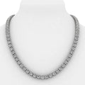 14K White Gold 10 Ct. Lab Grown Diamond Tennis Necklace
