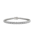 14K White Gold 4 Ct Lab Grown Diamond Tennis Bracelet
