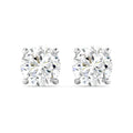 1 Cttw Lab-Grown Diamond Stud Earring,14K White Gold Martini