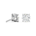 2 Cttw Lab Grown Diamond Stud Earring 14K White Gold Martini