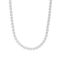 Sterling Silver 6mm Round Moissanite Infinity 18 Inch Designer Necklace RP 7-1/8 Cttw